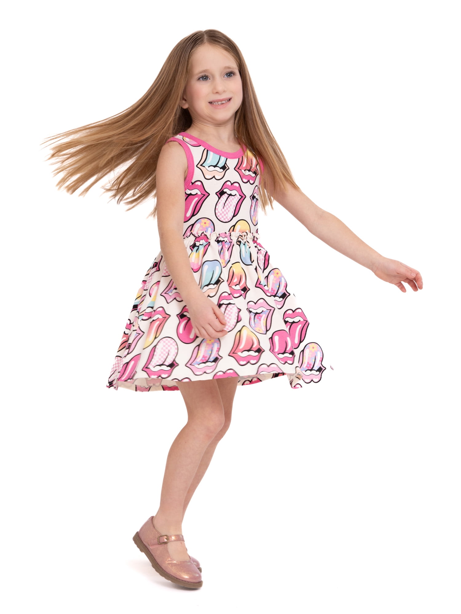 Rolling Stones Toddler Girls Tank Dress, Sizes 12M-5T