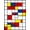 Multi, Pattern 2, variant on ODIKA 8'x10' Washable Area Rug Composition Modernist Interlocking Abstract Geometric Layout for King Size Bedroom Under Bed, Master Suite, Non-Shedding, Easy Care