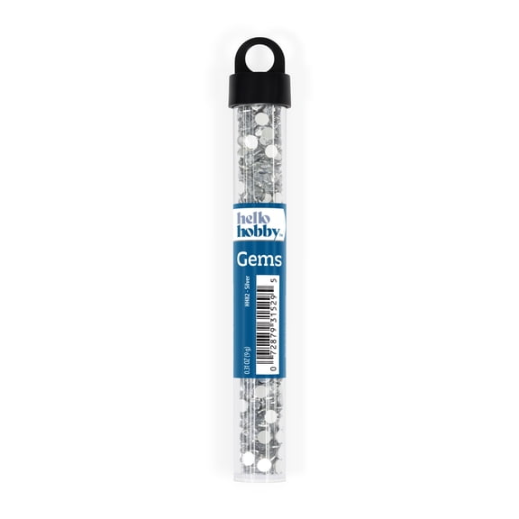 Hello Hobby Accessory Gems in Storage Tube, Silver
