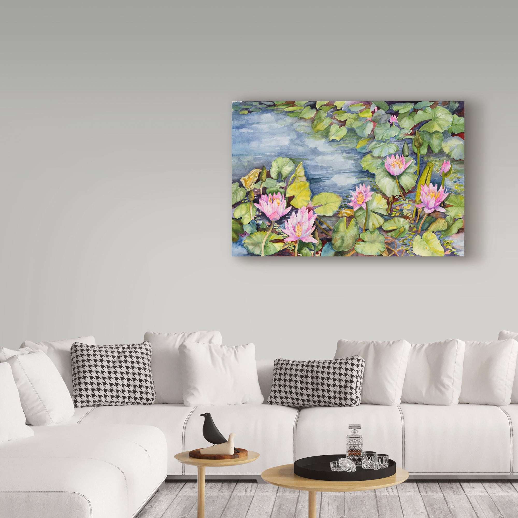 Trademark Fine Art 'Lily Pond' Canvas Art by Joanne Porter