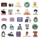 thumbnail image 5 of Paquete de pegatinas Friends Anime, 55 unidades, pegatinas decorativas de dibujos animados, 5 of 5
