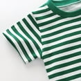 thumbnail image 4 of RMGVDSD Baby Short Sleeve Tee Shirt Toddler T-Shirt Kids Boys Girls T-Shirts Comfortable Striped T Shirt Cute Baby Tshirt Summer Casual Tops 6-7 Years, 4 of 7