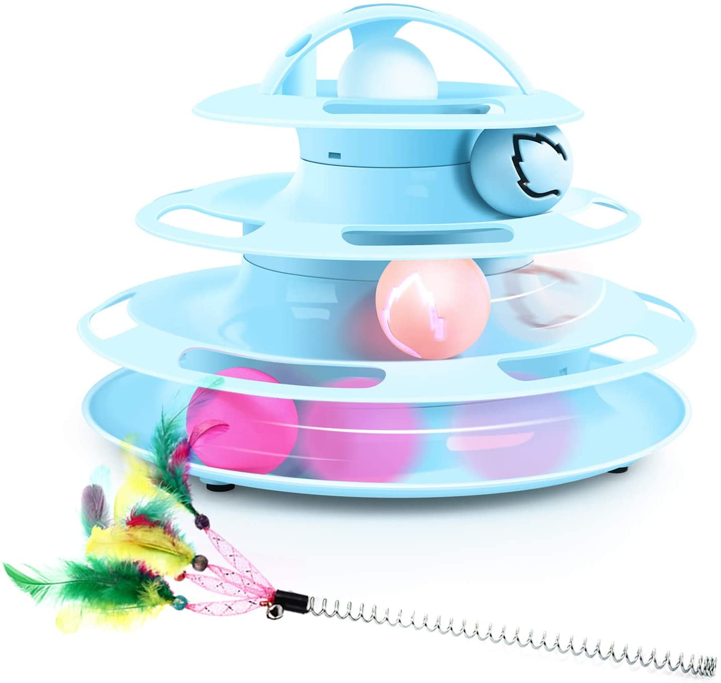 Cat Toys Cat Balls Trackball With 360 ° SpaceRotating Track Toy Balls