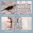 thumbnail image 5 of Mom Bag Mom Baby Diaper Care Bag Tote Bag Large Diaper Outdoor Travel Diaper Waterproof Printed Storage Bag for Easy Baby Care (Brown), 5 of 7