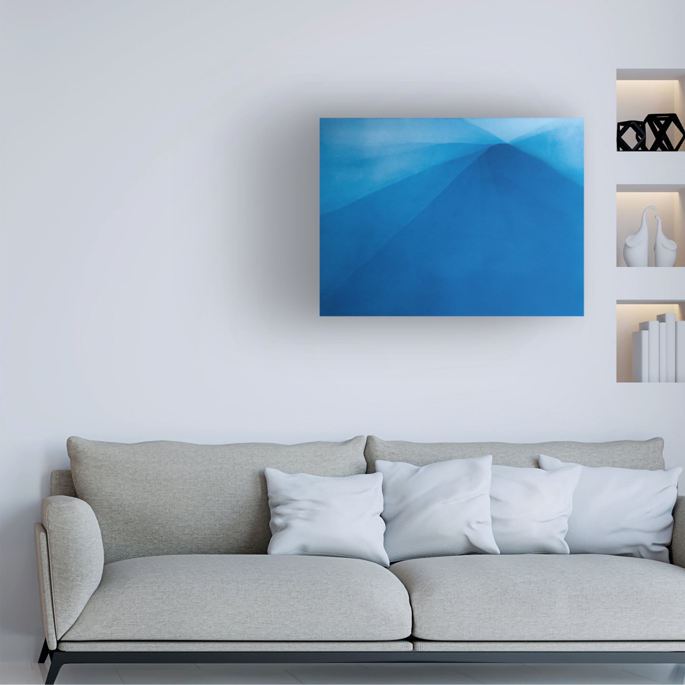 Canvas Wall Art - Christine So 'Mountain Sunrise 4' Wall Art for Living Room, Bedroom, or Office Décor by Trademark Fine Art - 19 x 14 Inches