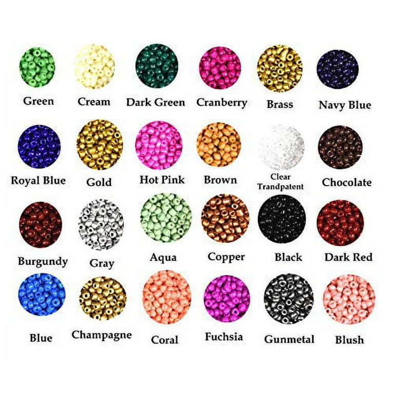 Mandala Crafts Glass Seed Beads for Jewelry Making - Mini Glass Beads for  Bracelets Waist Beads - Small Pony Beads Kit Bulk Beading Supplies for  Crafts Round 3600 PCs 4 X 3.4MM