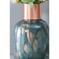 thumbnail image 4 of A&B Home Kata Glass Vase - 10"Dia. x 17.5"H - Blue/Copper, 4 of 7