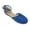 Blue, variant on Women's Basket Weave With Braid Straps Ballerina Flats