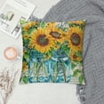 thumbnail image 2 of COMIO Summer Daisy Pillow Covers Sunflowers Mason Jar Sunshine Pillows Decorative Throw Pillows Summer Decorations Farmhouse Decor Cushion Case for Sofa Couch, 2 of 5
