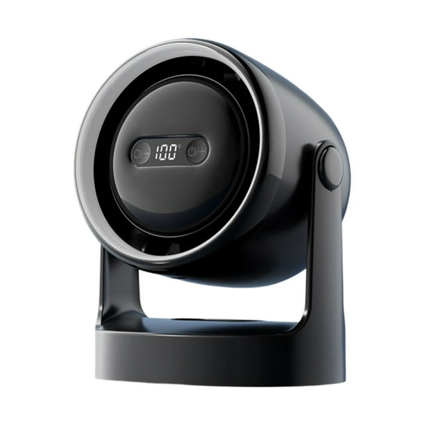 Fiudx Ventilador de Escritorio, Versátil, con Luz Nocturna y Circulación de Aire, Mini Ventilador Eléctrico Ajustable de 3 Velocidades, Portátil, con Carga Usb, Ideal para Viajes, Oficina En Casa, Co
