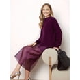 thumbnail image 6 of Women'S Sheer High Waist Skirt Fashion Chic Casual Office Midi Pencil Skirt Elegant See Through, 6 of 7
