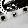 thumbnail image 4 of Manfei Rustic Flower Floral Blackout Curtains Set of 2 (52x84 Each),Boho Moon Sun Window Curtains,Cartoon Fungus Mushroom Curtains and Drapes For Teens,Microfiber Bedroom Decor, 4 of 6