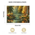 thumbnail image 3 of Shangniulu Autumn Landscape Wall Art in Central Park,Tree Around The Wooden Bridge on The Lake,Modern Canvas Painting Picture Print on Canvas Giclee Artwork for Wall Decor,Home Decor, 3 of 6