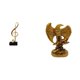 thumbnail image 1 of Escultura De Nota Armoniosa, Figura Creativa De Resina, Centro De Mesa, Obra De Arte Decorativa Para Escritorio, Chimenea, Estanterías, Hogar, Comedor, Oficina, Regalo, 1 of 8