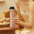 thumbnail image 3 of Aminojy Gym Water Bottle Large Capacity Stainless Steel Thermos Cup 550Ml Gold, 3 of 8