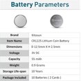 thumbnail image 3 of KITOSUN CR1225 3V Lithium Coin Battery – 3 Volt CR 1225 Lithium Cell Button Batteries Replacement for Vicks Digital Thermometer Medical Devices Car Key Fob Remote Watches Calculators Battery (5 Pack), 3 of 7
