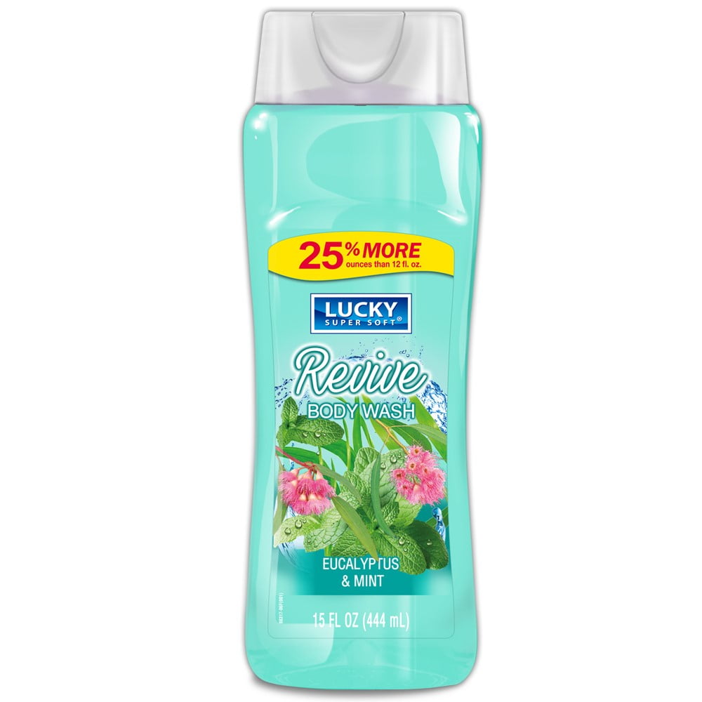 Lucky Super Soft Body Wash, Green Tea, 15 Oz
