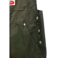 thumbnail image 4 of Revolt Plus Size Women's Juniors Twill or Denim Short Overalls (Olive, 14), 4 of 4