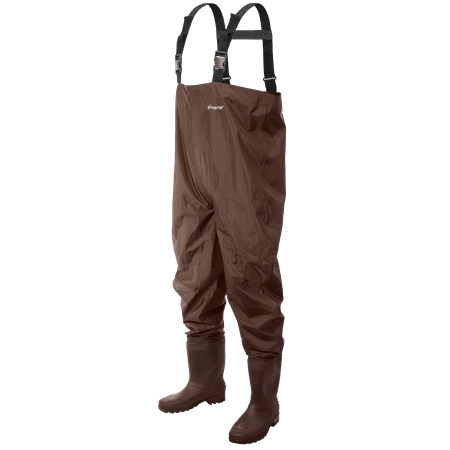 Frogg Toggs Men s Rana PVC Lug Chest Wader  Brown  Size 9