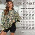 thumbnail image 6 of Garronmavis Women's Sweatshirt Camouflage Size 3XL Oversized Camo Hunting Deer with Pockets Loose Fall Winter Outfits Crewneck Sweatshirt for Women, 6 of 6