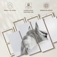 thumbnail image 6 of Elephant Stock Exquisite White Horse Wall Art - Horizontal Multi Panel Canvas - Living Room Wall Decor - Animal Multi Panel - Gray And White Decor By Photoinc Studio - 84" x 54", 6 of 8