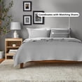 thumbnail image 2 of Mainstays Quilts Soft Silver Solid Print 100% Polyester Quilted Quilts, King - Hypoallergenic, 2 of 8