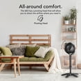 thumbnail image 5 of Vornado 683 Medium Pedestal Whole Room Air Circulator Fan, 3 Speed Control, Adjustable Standing Height, 32 to 38 Inches, Black, 5 of 6