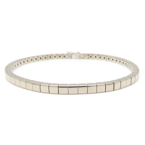 Pre-Owned CARTIER Cartier Lanier Bracelet #16 K18WG Women's 294986 (Good)