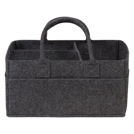 UPC: 0846216058349 | Charcoal Gray Felt Diaper Storage Caddy by Sammy & Lou®