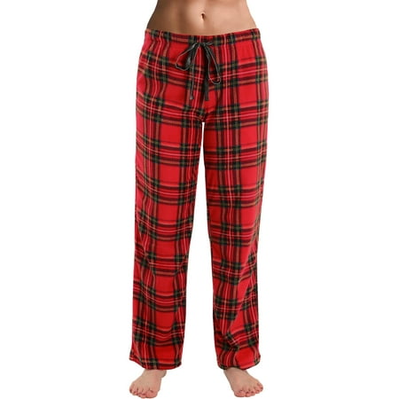 red plaid stretch pants