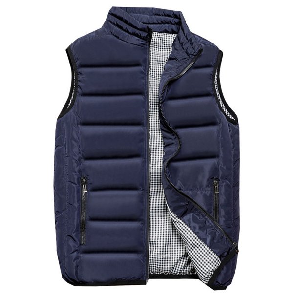 Chaleco de hombre, chaleco de algodón ajustado de moda para hombre Chaleco de algodón para hombre