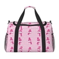 thumbnail image 1 of Disketp Pink Scarf Snowman Bolsa de Viaje Tipo Duffle, Bolso de Mano para Fin de Semana para Mujer, Bolsa de Gimnasio Ligera para Hombre, Esencial para Viajes, 1 of 7