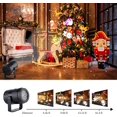 thumbnail image 3 of Proyector de Navidad para exteriores, lámpara de proyector LED con 16 patrones dinámicos, luz de decoración de Navidad, iluminación de Navidad para fiestas en interiores, Navidad, Halloween, Año Nuev JAMW Sencillez, 3 of 5