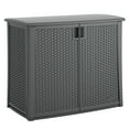 thumbnail image 1 of Suncast Outdoor Cabinet Deck Storage Box w/ Adjustable Shelf, Cool Gray, 1 of 12