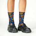 thumbnail image 4 of Honeii Funny Steam Train Print Children's Colorful Socks,Unisex Kids and Toddlers' Cushioned Sock,Kids Athletic Crew Socks,for Everyday Wear and Sports, 4 of 5