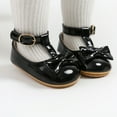 thumbnail image 2 of Baby Girls Mary Jane Flats Bowknot Prewalkers Princess Wedding Dress Shoes 0-18M, 2 of 7