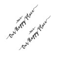 thumbnail image 4 of 2pcs This is Our Happy Place Family Wall Decals Vinyl Wall Lettering Home Decors, 4 of 8