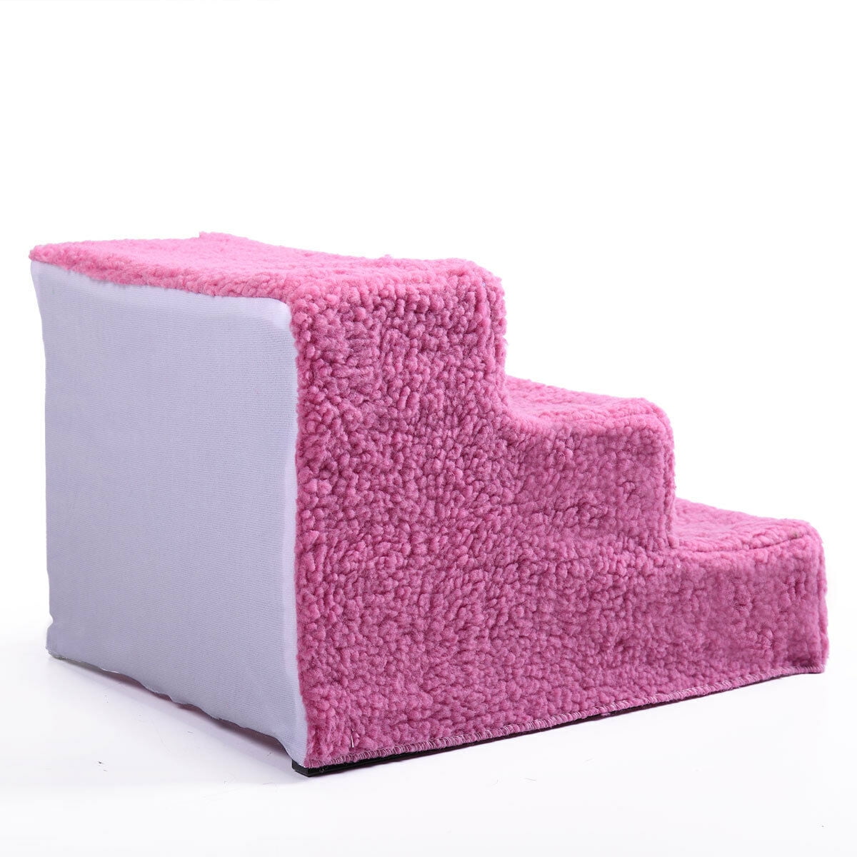 Veryke Lightweight Portable Removable Pet Steps Stairs for Dogs Cats with Cover, Hold Up 70 lbs, Washable Carpet Tread, Pink Veryke Lightweight Portable Removable Pet Steps Stairs for Dogs Cats with Cover, Hold Up 70 lbs, Washable Carpet Tread, Pink