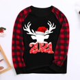 thumbnail image 2 of Birdeem Pyjamas de Noël 2020 pour Famille Ensemble de Vêtements de Détente à Carreaux Rouges pour Enfants, 2 of 8