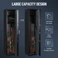 thumbnail image 4 of BeesClover 6-7 Gun Safe for Rifles & Pistols – Large Digital Keypad Gun Cabinet with Adjustable Rifle Rack & Removable Shelf, Heavy Duty Security Safe for Home, Office, Closet, 4 of 8
