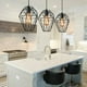 thumbnail image 2 of Lámpara colgante de interior moderna E27 Lámpara colgante de hierro forjado Lámpara colgante vintage industrial para cocina Dormitorio 3 luces Negro, 2 of 4