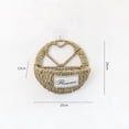thumbnail image 4 of Elainilye Heart Shaped Wicker Hanging Basket, Handwoven Seagrass Wall Planter with Plastic Liner for Indoor Outdoor Flowers Herbs, Home Garden Patio Decor, 4 of 5