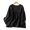 Black, variant on ZANZEA Women Long Sleeve O Neck Shirt Tee Tiered Tops Casual Loose Solid Blouse