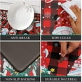 thumbnail image 3 of Christmas Anti Fatigue Kitchen Mat Set of 2, Waterproof Non-Slip Kitchen Mats and Rugs, Cushioned Buffalo Plaid Kitchen Rugs Comfort Floor Mat for Kitchen, Floor,Office, Sink, Laundry, 3 of 6
