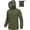 Army Green, variant on Men's Waterproof Rain Jacket, Lightweight Packable Hooded Rain Shell with Zip Pockets, Windproof Outerwear for Golf Hiking Cycling Travel