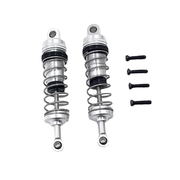 1 par de amortiguadores RC para WLtoys 124018 124019 144001 Plata