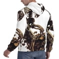 thumbnail image 6 of Honeii Skeleton Dance with Mushrooms Pattern Mens Hoodies Men's Loose Sleeve Sweatshirt,Pullover Hooded Sweatshirt for Men,Essentials Hoodie-Medium, 6 of 7