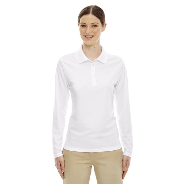 Polo piqué de manga larga Pinnacle Performance Núcleo 365 BLANCO M 78192