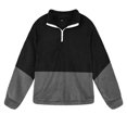 thumbnail image 2 of Vedolay Women 2023 T Shirts Fashion Women's 2023 Basic Long Sleeve Hoodies Relaxed Fitted Sweatshirts Oversized Pullover Tops with Pocket,Black L, 2 of 4