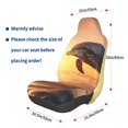thumbnail image 3 of Pofeuu Sunset Dancing Dolphin A Print Automotive Car Seat Covers Flat Cloth Full Set Seat Covers,Car Seat Covers front seats for Cars Trucks and SUVs, 3 of 5